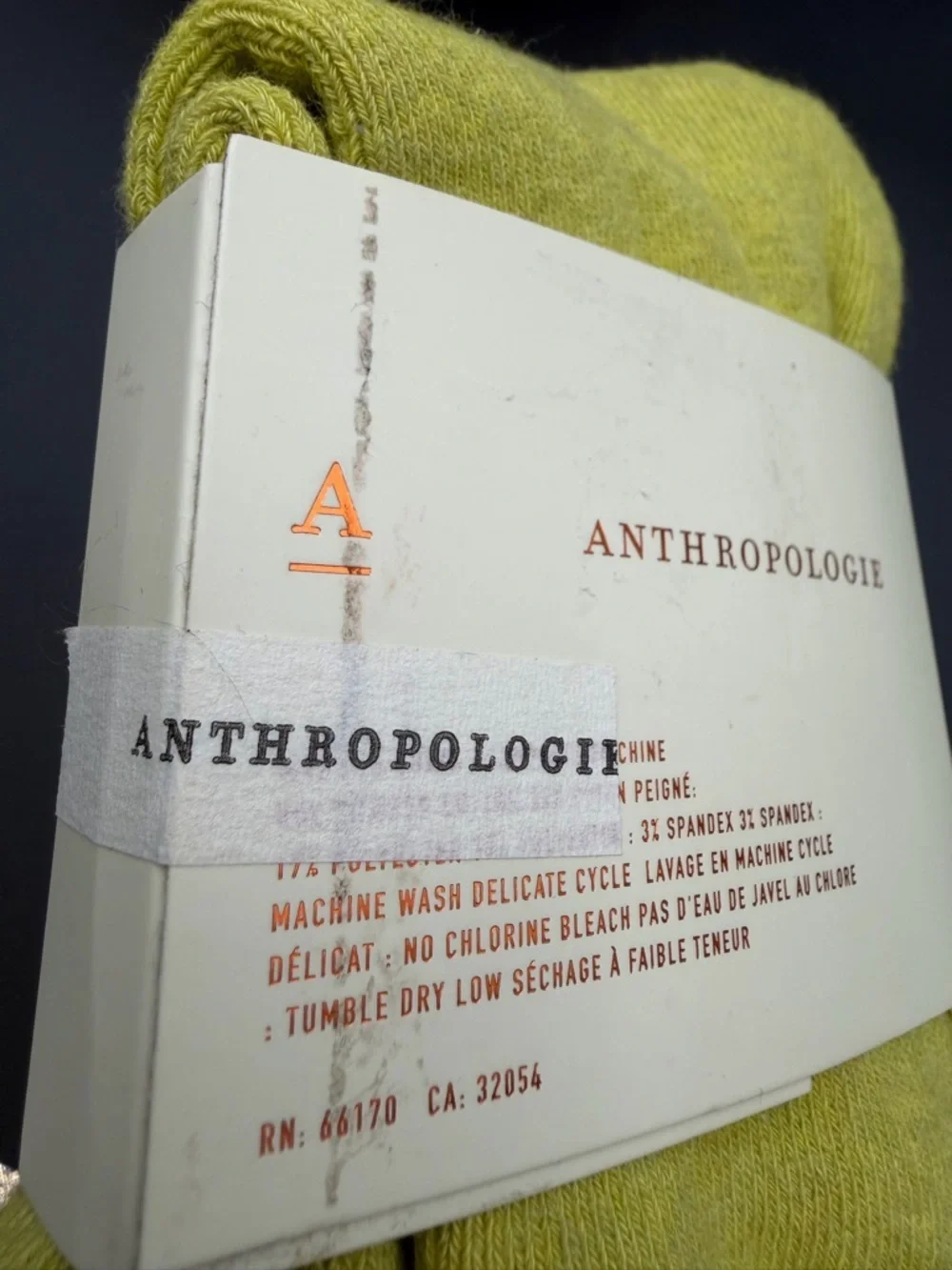 Anthropologie Soft Terry Rolled-Cuff Crew Socks in Lemon Yellow OS